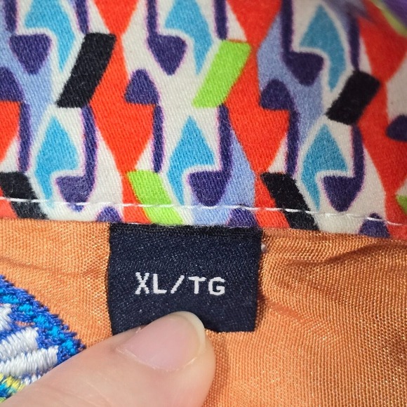 Robert Graham Shirt Mens XL Blue Plaid Ribbon Flip Cuffs Button‎ Up Long Sleeve - Picture 6 of 12